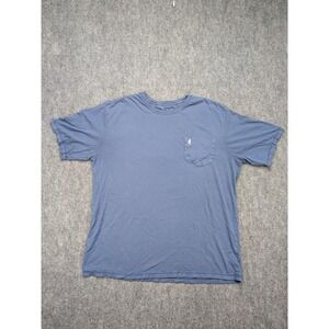Johnnie-O Mens XXL Blue Graphic‎ Short Sleeve Pocket T Shirt Surfer Outdoorsy